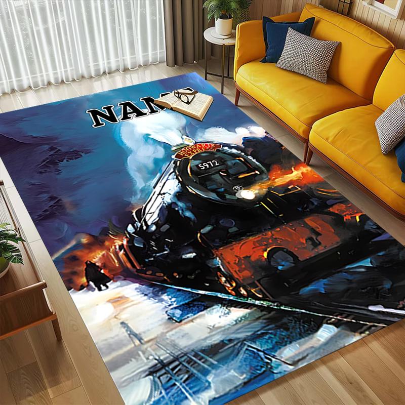 Custom Name Magic Quest Living Room Non-Slip Area Rug Soft Carpet for Bedroom Kids Playroom Sofa Office Home Decor Doormat