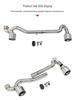 BMW E90/E92/E93 320i/330i/325i Dual-Outlet Black Stainless Steel Tailpipe for MT Conversion