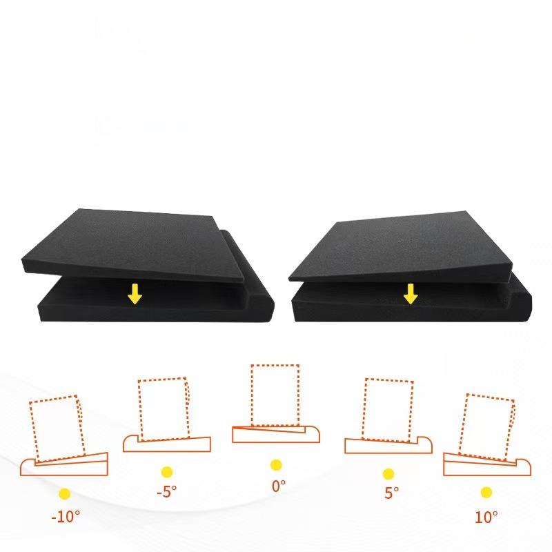 11x11x1.1cm High Density Acoustic Isolation Foam Pads, Monitor Speaker Shockproof Sound Insulation Mats for Recording Studio