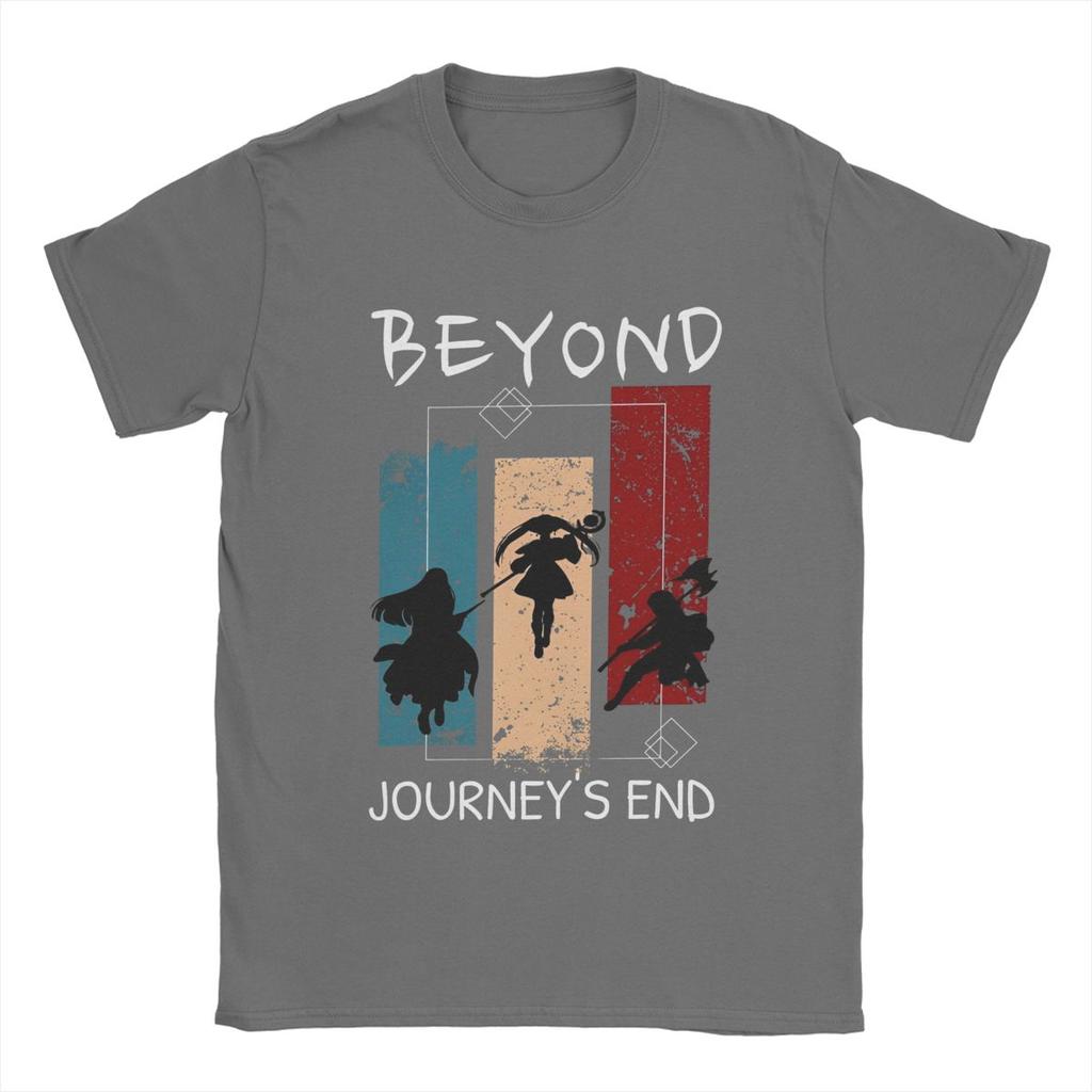 2025 new model Men Frieren At The Funeral Anime T Shirts Characters Fern 100 Cotton merch Novelty Short Sleeve Crewneck Tee Plu