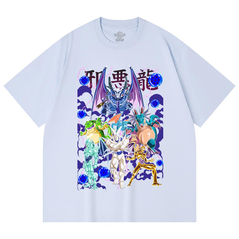 230 Gsm 100% Cotton Dragon Ball V38 Dragons Print Unisex Heavy Cotton T Shirt