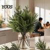 Holiday Table Centerpieces Artificial Lighted Pine with Lights, Fairy Light Olive Branch, Realistic Faux DIY Floral Display Stems Stem for Home