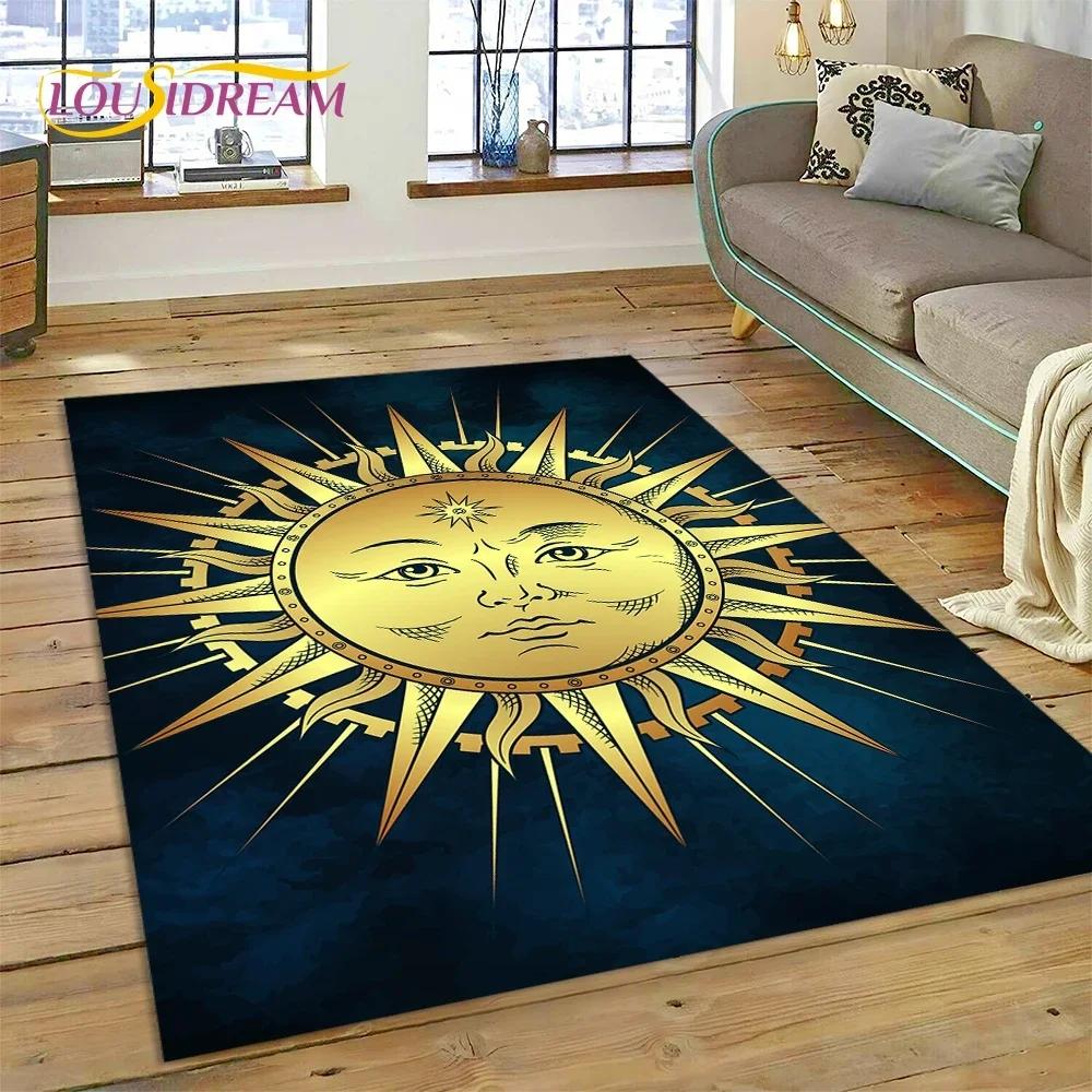 Crystal Velvet Ramadan Festival Golden Moon Lamp Carpet Area Rug Soft  Machine Washable Non-slip  Office  Entrance Door Mat