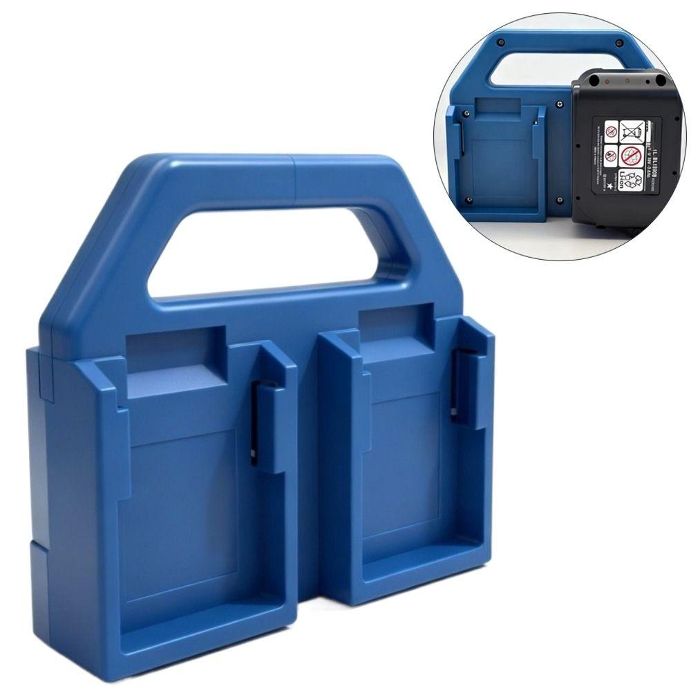 Portable Lithium Battery Storage Rack Handheld Storage Basket Battery Mount Holder for Makita 18V Battery