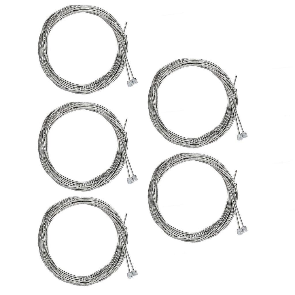 10Pcs Bike Shifter Cable Stainless Steel Rustproof Bicycle Gear Cable Shift Cable Wire for Mountain Bike Road Bike 2.1m