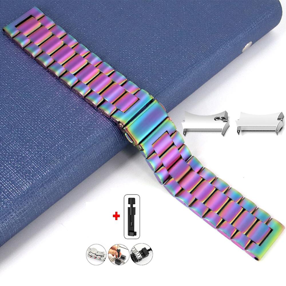 No Gaps Band for Samsung Galaxy Watch7 6 4 Classic 46mm 47mm/Watch4 5 pro 44mm 40mm Stainless Steel Strap Curved end Bracelet