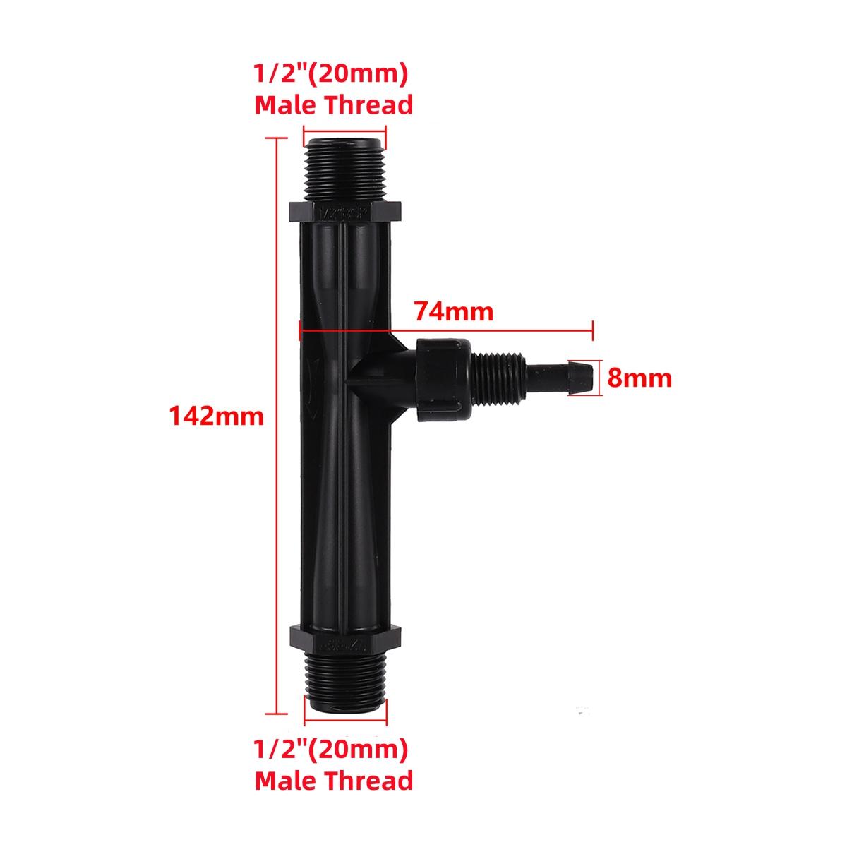 

Venturi Fertilizer Injectors With 1/2 3/4 1 Male Thread Agriculture Tools Garden Fertilization Irrigation Drip Device 1Pc