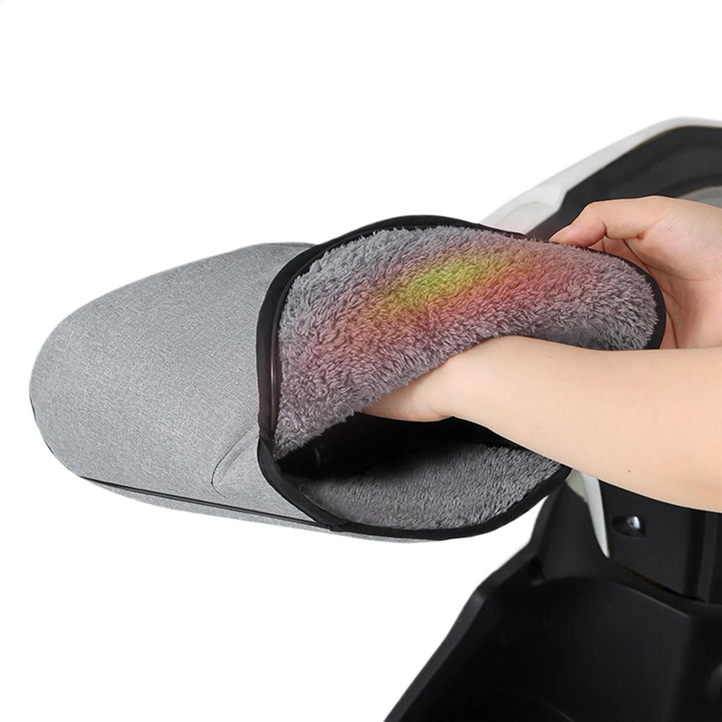 Motorcycle Handlebar Muffs Waterproof Comfortable Gloves Snowmobile Handlebar Mittens Hand Guard For Women Winter Cold Weather