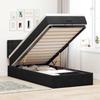Vidaxl Struttura Letto Ottoman con Materasso, Nera, 80X200 Cm, Velluto