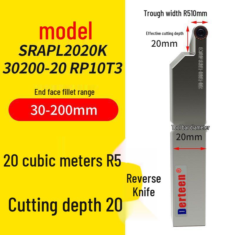 Vibrationsdämpfender CNC-Stirnnut-Werkzeughalter mit großer Schnitttiefe und rundem Bogen-Design