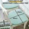42X40CM Cotton Linen Cushion Non-Slip Office Chair Soft Mat Home Car Seat Pad Simple Horseshoe Home Dining Chair Mat Decor