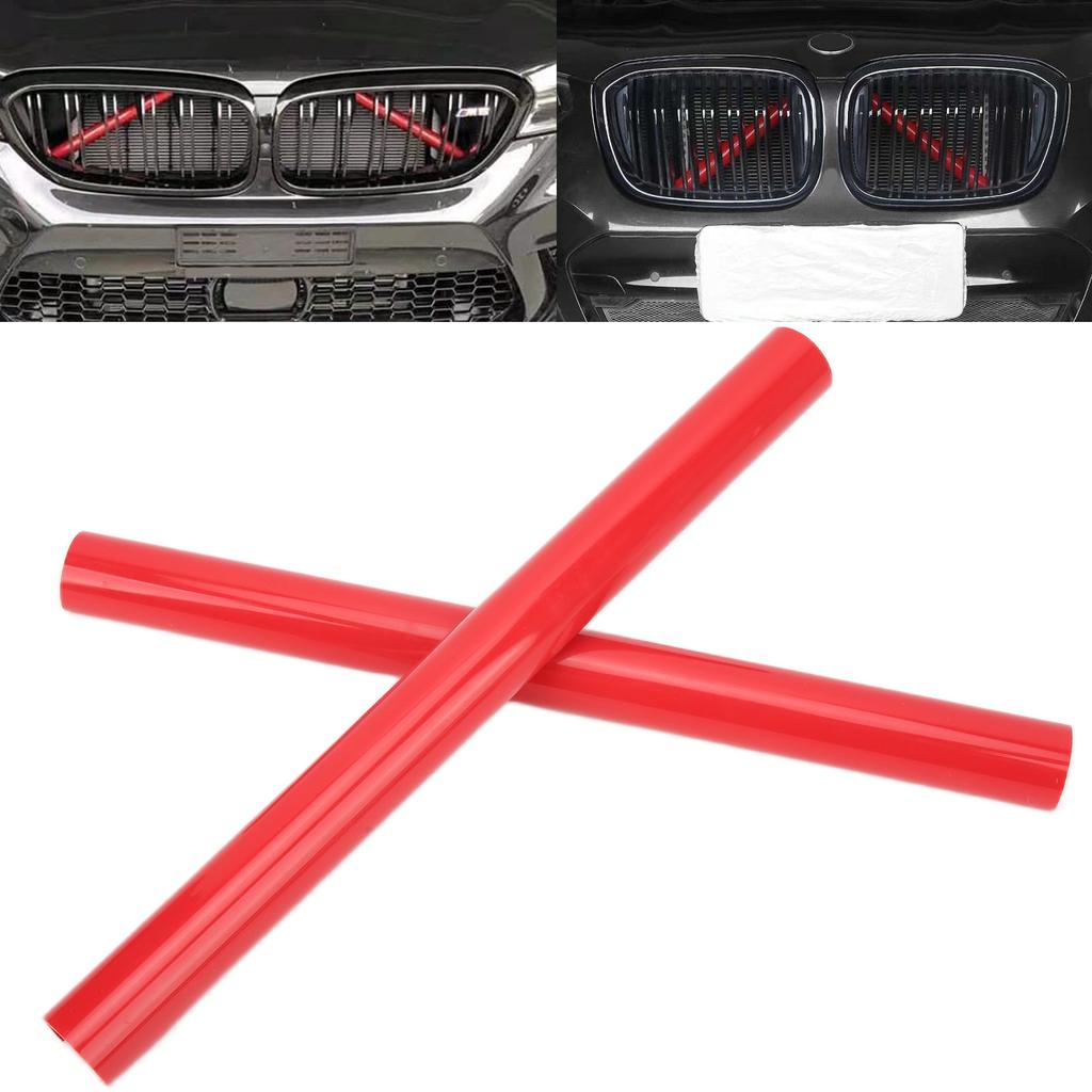 2 szt. Pasek Dekoracyjny Grillu Samochodowego PVC Odporny na Rdzę Zamiennik Dekoracyjny dla Serii X3 2011-2018