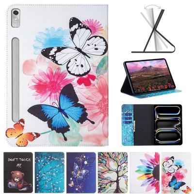 Painted-on Case For Lenovo Tab M10 X605L X605F/M10 Plus X606F X606X/Lenovo Tab M10 Plus/Lenovo Tab P11 Pro PU Leather Shockproof Cover Tablet Cases