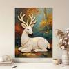 5D Pearl Art Elegant Deer Design DIY Rhinestone Painting Frameless Wall Decor Handmade Craft Gift for Home Bedroom Living Room