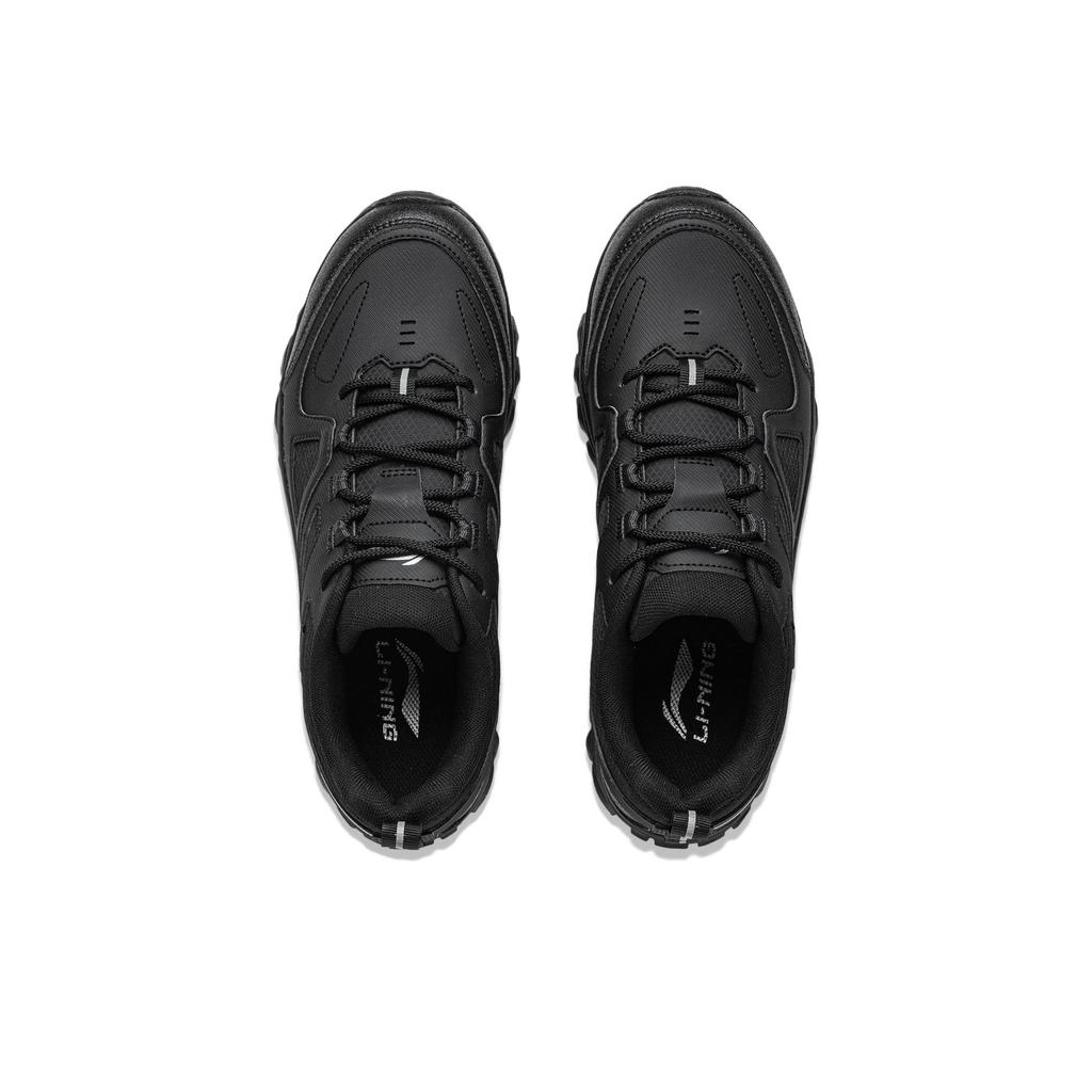 Li-Ning Comfortable Fashionable Versatile Breathable Wear-Resistant Shock-Absorbing Low-Top Casual Shoes Men Sneaker Black AGCV415-4
