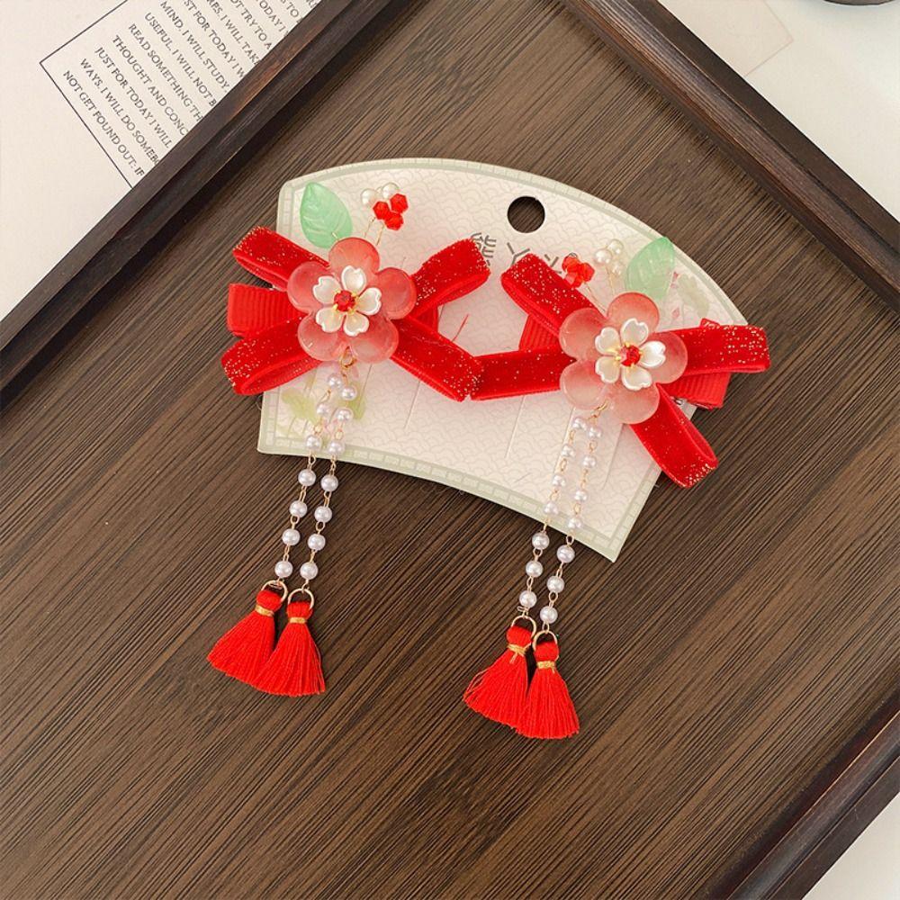 Tang Suit Children's New Year Hairpin Cute Ancient Style Hair Clip  Festival