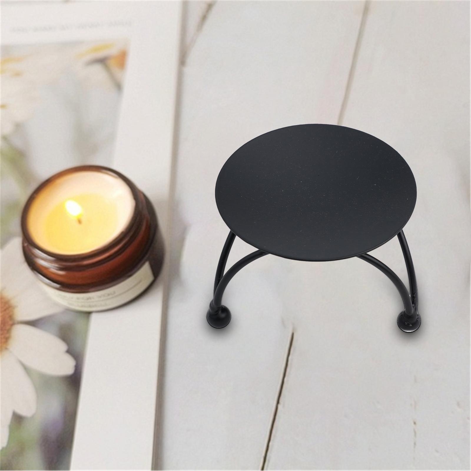 

Candle Holder Black/Gold Metal Versatile Decoration чёрный