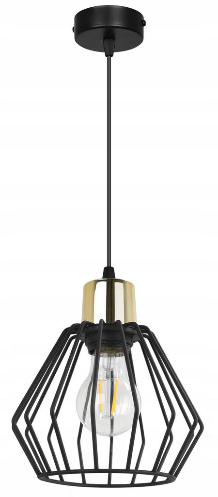 Hängelampe, Deckenleuchter, Drahtschirm, LED