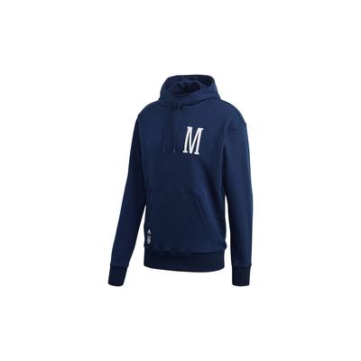 adidas Felpa con cappuccio FCB SSP a maniche lunghe da uomo, blu navy FR3986