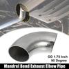 1pcs OD 175" 90 Degree 15mm Thickness Bend Tube Exhaust Elbow Pipe for Car