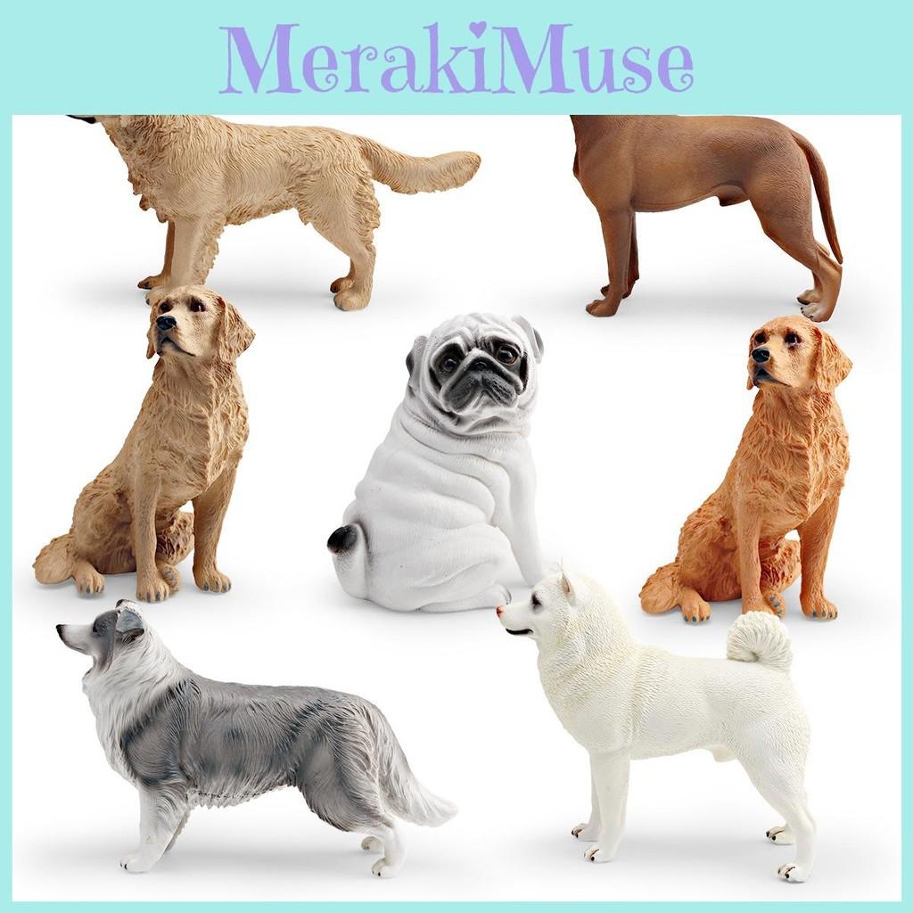 Simulated Shiba Inu Golden Retriever And Border Collie Pet Dog Model Ornament