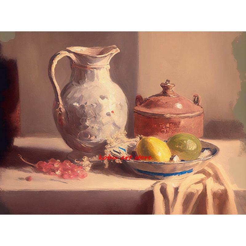 

Винтажные цветочные горшки кувшины яблоки натюрморт постер фермерский принт холст картина ретро настенное искусство картина кухня комната домашний декор 21cm×30cm NoFrame