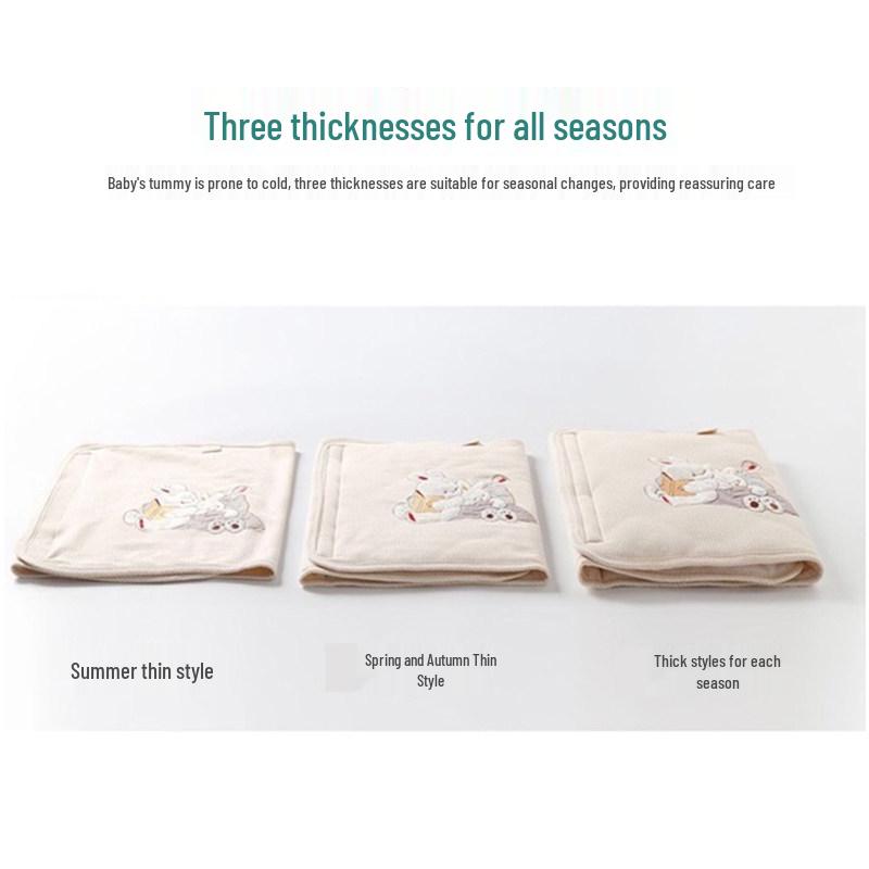 רצועת בטן מותניים גבוהים לפעוטות: מגן בטן לתינוק להגנה מפני קור בטבור.