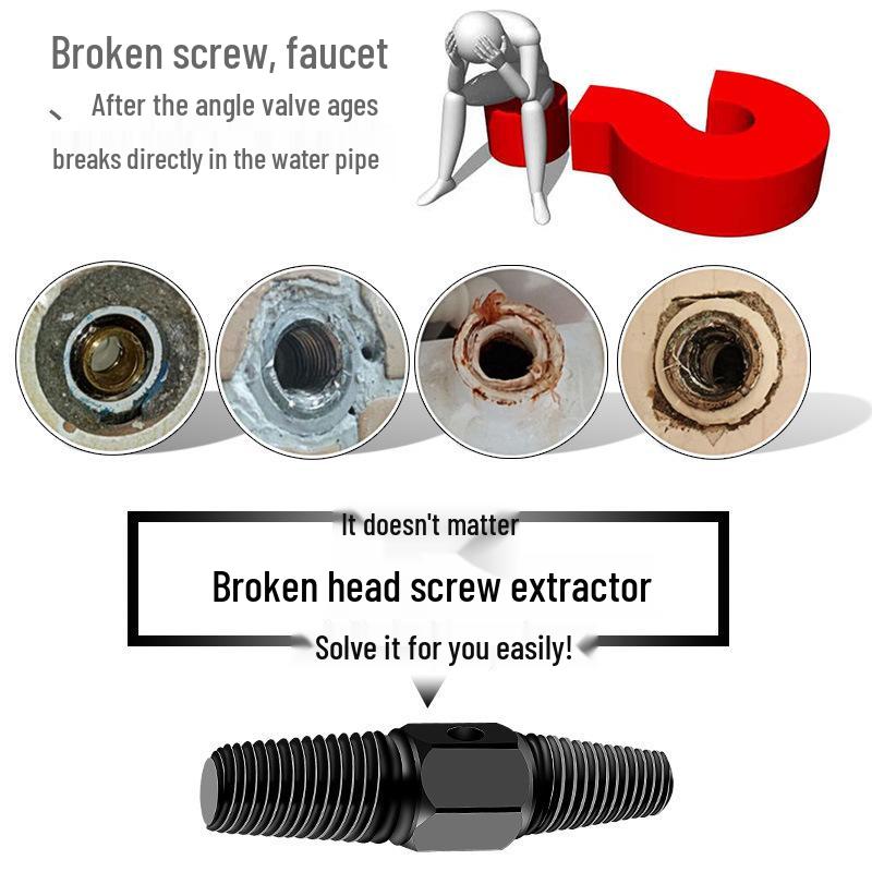 Dual-Head Screw and Pipe Extractor Tool