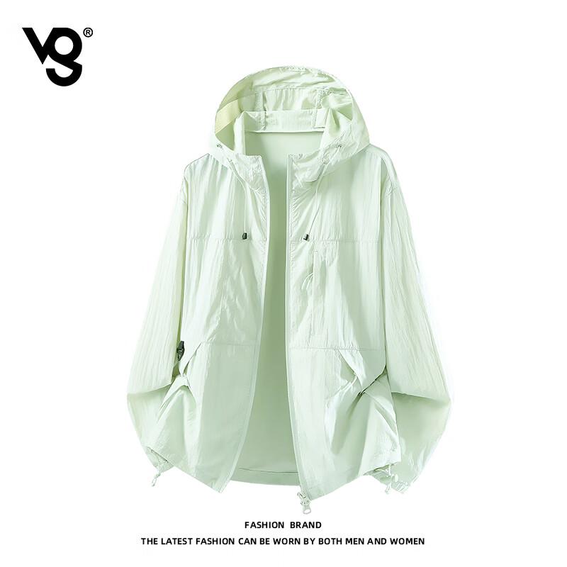 VUUG Men's Hooded Ice Silk UPF 50+ Sun Protection Jacket