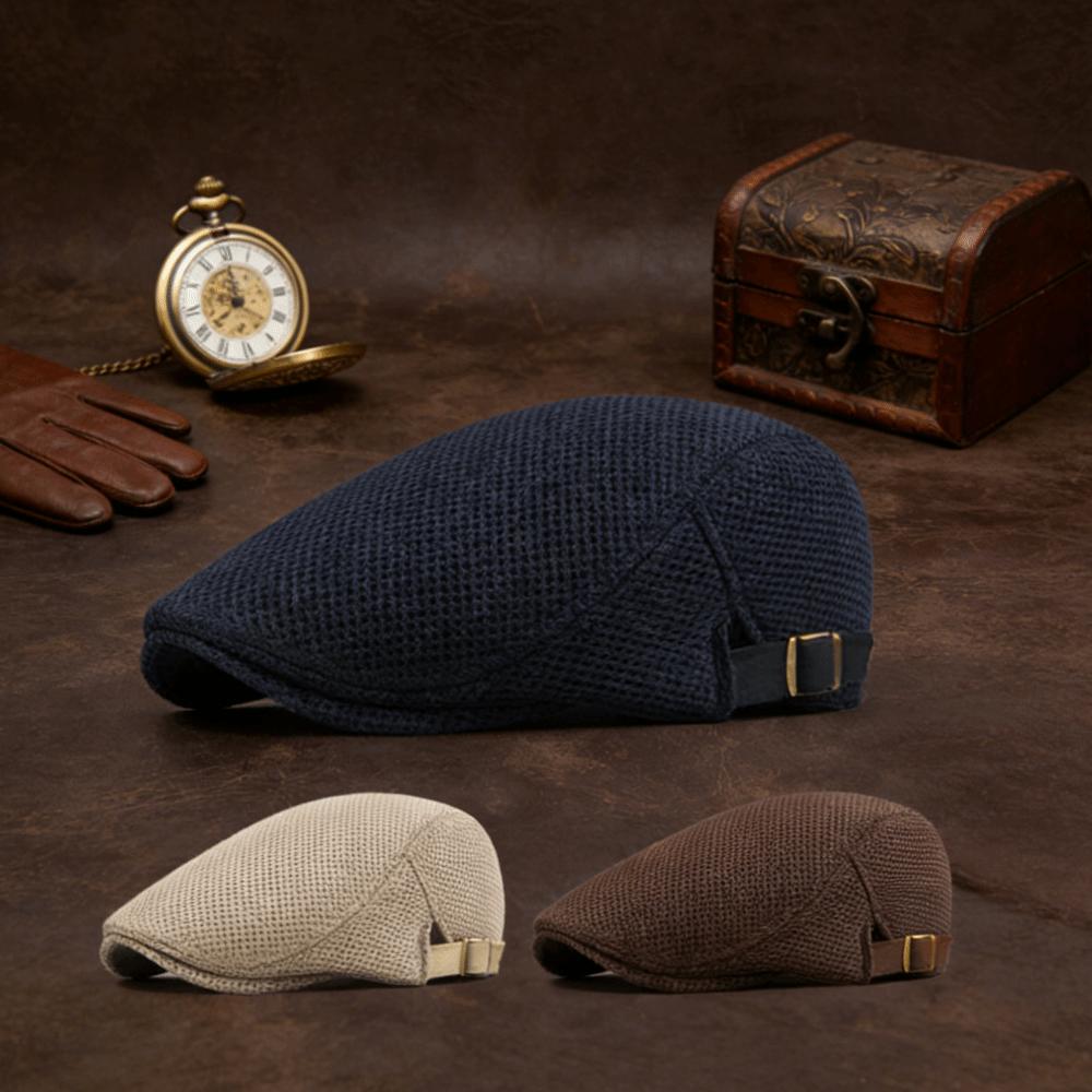 Washable Mesh Beret Cap Versatile Flat Cap Newsboy Cap Peaked Cap  Daily Outfit