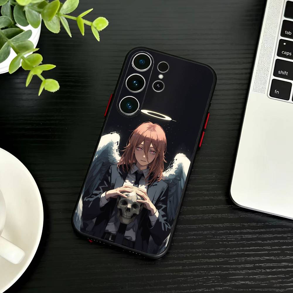 B-Reze C-Chainsaw Man  Phone Case For Samsung S26,S25,S24,S23,S22,S21,S20,Ultra,Plus,FE Black Soft Cover