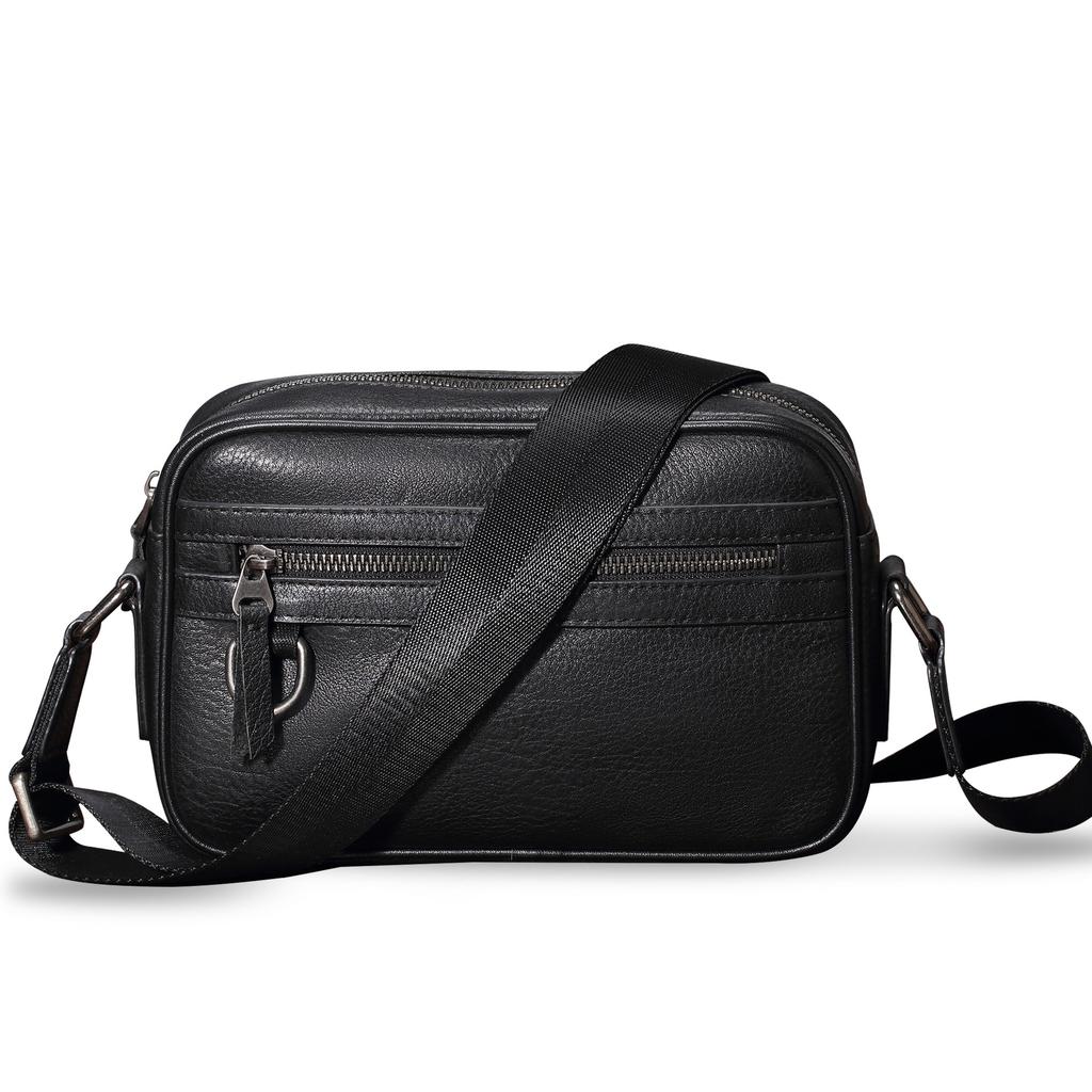 Genuine Leather Crossbody Bag for Men with A High-end Feel, Men's Casual Shoulder Bag, Top Layer Cowhide Horizontal Shoulder Bag, Men's Bag
