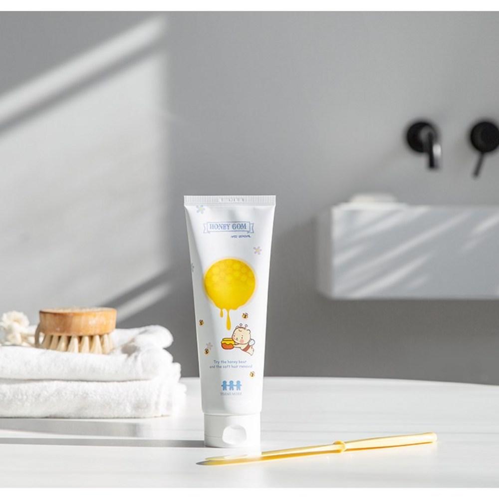 Olive Young Hair Removal Cream Large Capacity Honey Bear Hair Removal Cream 250ml, Honey Bear Hair Removal Cream + Spatula, 1 Set