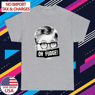 Oh Fudge A Christmas Story Men's Grey Size S-5XL