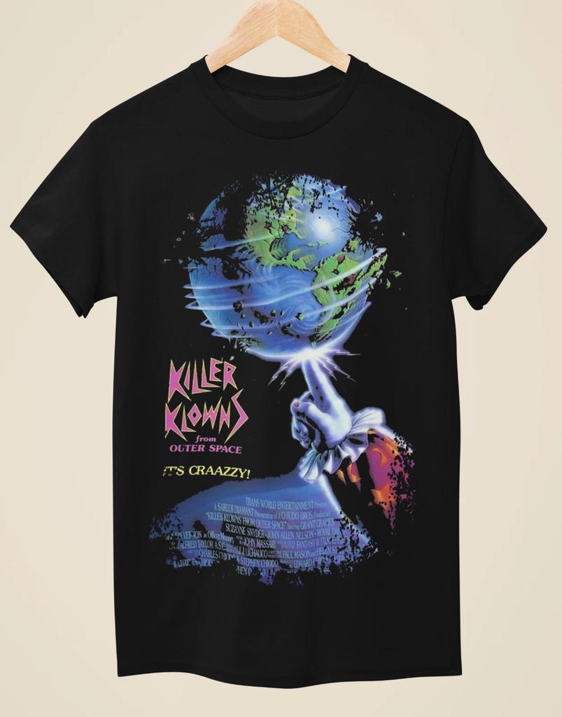 Killer Clowns aus dem Weltall - Filmplakat Inspiriertes Unisex Schwarzes T-Shirt