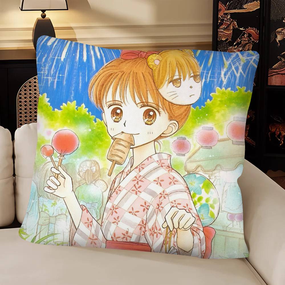 Anime Kodocha Pillow Case Fashion Square Pillowcase Bedroom Sofa Room Ins Decoration Leisure