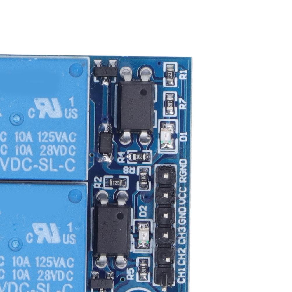 3 Channel 3 Channel Relay Module DC 5V 3.3V Compatible High Low Level Trigger High Voltage Relay Module