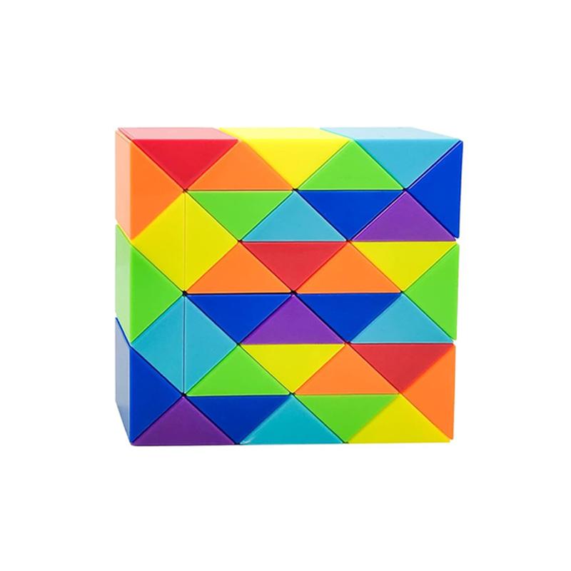 Magic Snake Cube Twist Puzzle 72/48/36/24 Wedges Brain Teaser Games For Kids Montessori Educational Toys Spielzeuge Kinder
