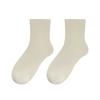 Women's Spring and Autumn Mid-calf Socks, Anti-odor and Sweat-absorbing Pure Cotton Socks, Boneless Socks, Solid Color and Versatile Socks