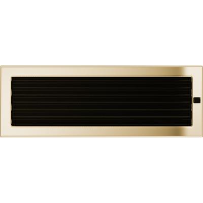 Vent Cover 17x49 Gold - Plated with Blinds