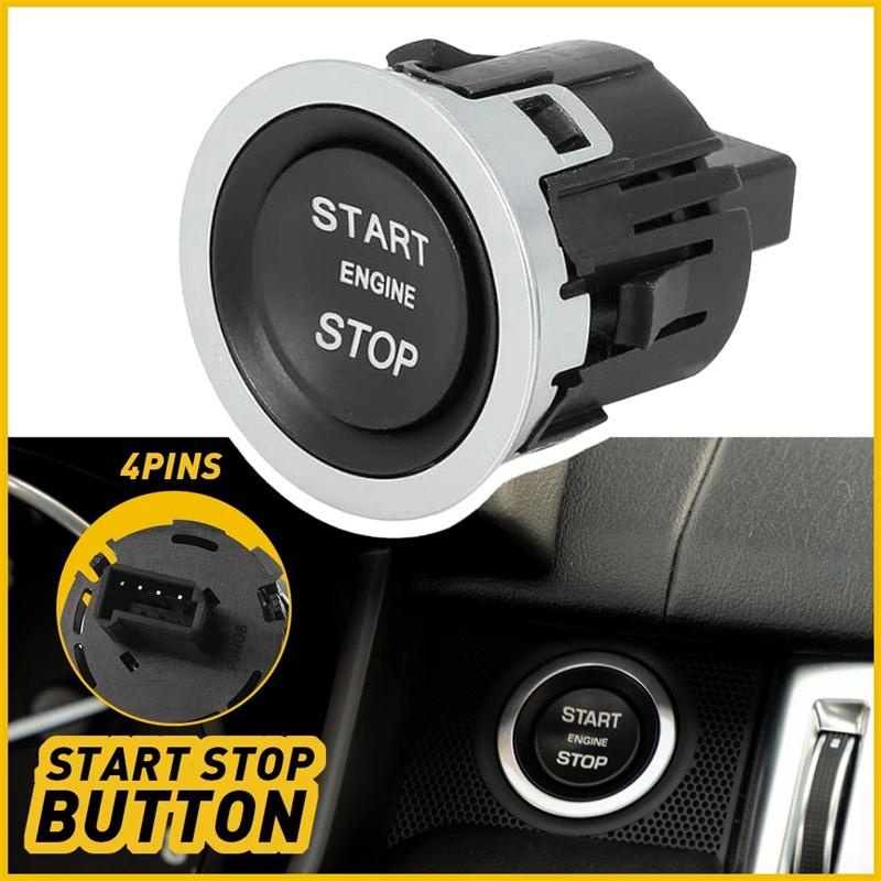 Car Ignition Stop Start Button Switch For Land Rover Range Rover 2013 2014 2015 2016 2017 218 2019 Lr094038 Accessories 4-Pin