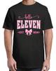 Hello Eleven Est 2014 Coquette Bow 11th Birthday Funny Adult S4XL TShirt