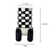 Geometric Black and White Checkered Ceramic Vase Tall Flowerpot Terrarium Flower Vase Home Decoration Accessories