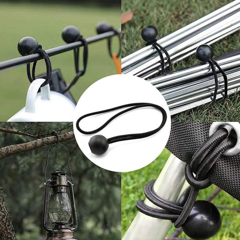 Outdoor Travel Luggage Packing Ropes Luggage Packing Ropes Elastic Tie Strap String Carabiner Hooks Motor Cycling Ropes