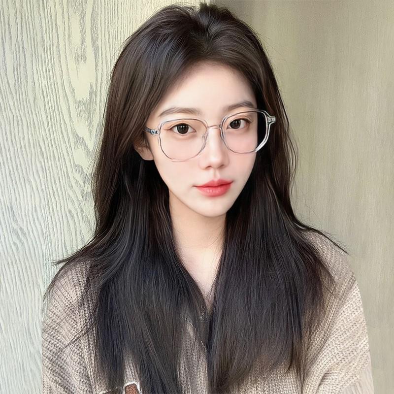 

Парик женский имитация средней длины волосы темперамент стрижка лицо средний восемь символов без челки черные длинные волосы полный головной убор светло-коричневого