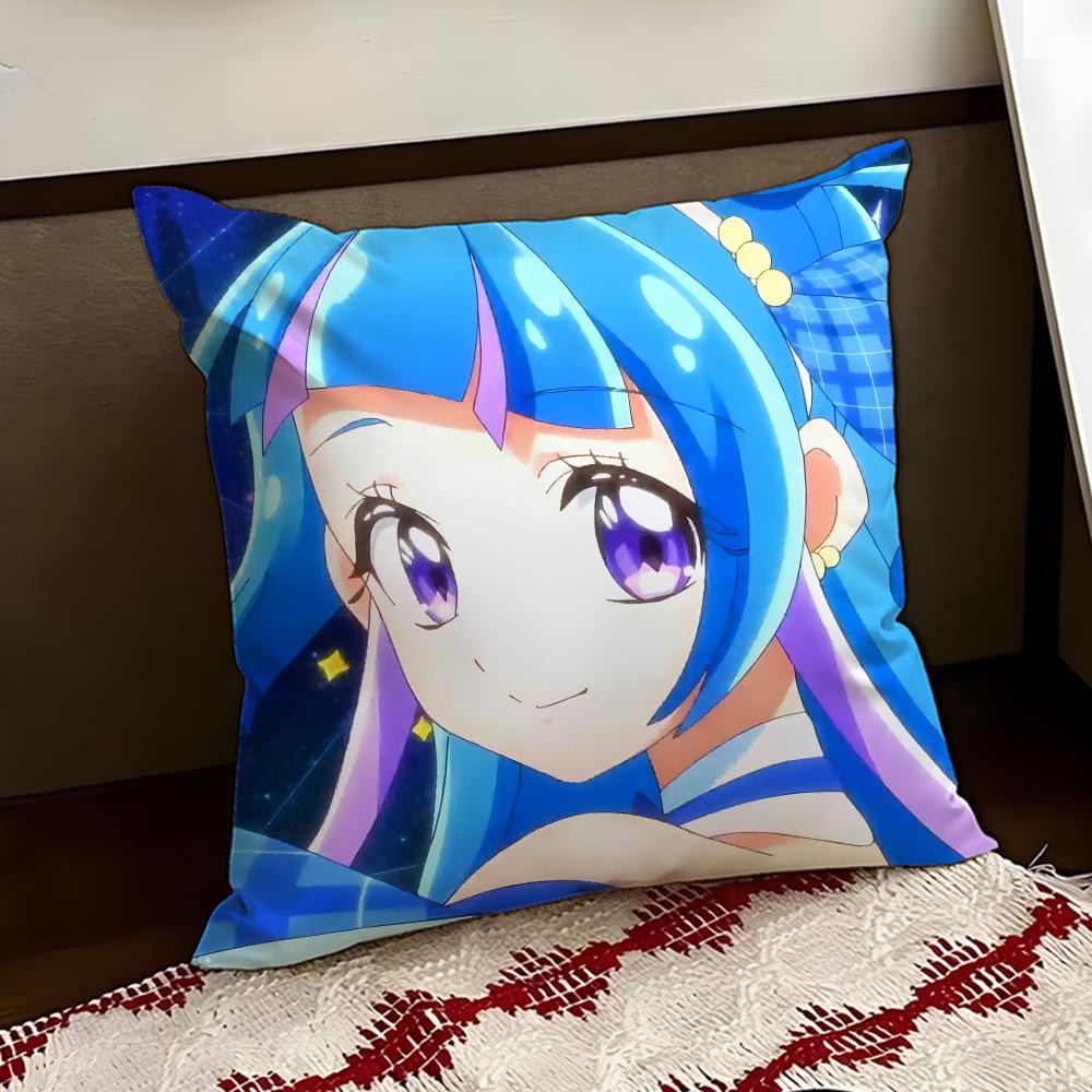 YYou and Idol PPretty Cure Cushion Cover Reversible Soft Durable Pillow Cover Home  Car MultiScene Use for Daily Comfort
