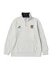 POLLUTION Player Half-Zip Sweatshirt Oatmeal