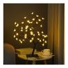 LED Tabletop Bonsai Tree Lamp USB Tree Lamp Christmas Bedroom Decoration Table Night Light White 24 Lights Sakura