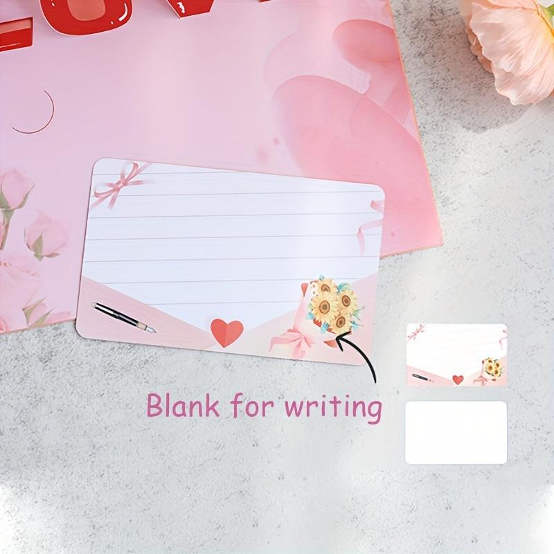 1 Set Card 3D Pop-Up de Ziua Îndrăgostiților - Ștanțare cu Folie LOVE Roz, pentru Aniversare și Cupluri