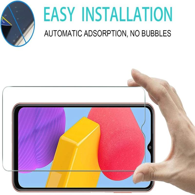 4Pcs For Samsung Galaxy M13 Screen Protector Glass For Samsung Galaxy M13 Tempered Glass Film For Samsung Galaxy M13 9H Temper